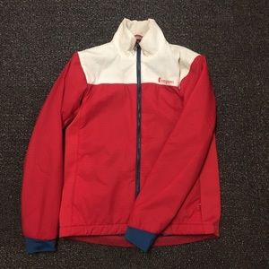 Cotopaxi pacaya red blue and white hoodless women
